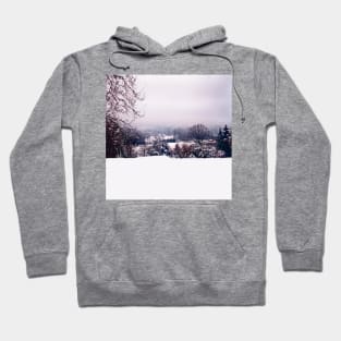 Snowy landscape photography Hoodie